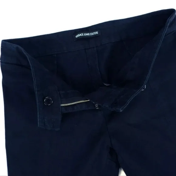 Versace jeans couture lace up corset back tie up pants black silver stunning y2k - Picture 9 of 12